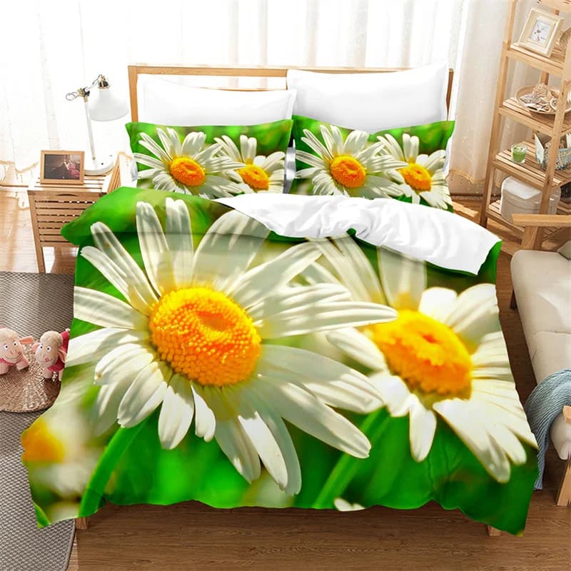Set biancheria da letto margherita farfalla Copripiumino per bambini adorabili Ragazzi, Copripiumino Camera per ragazze Splendido set copripiumino King/Queen