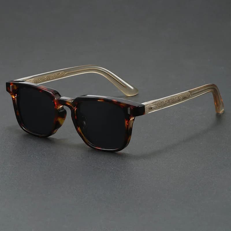 Classic retro sunglasses fashion trend texture box sunglasses versatile for men and women