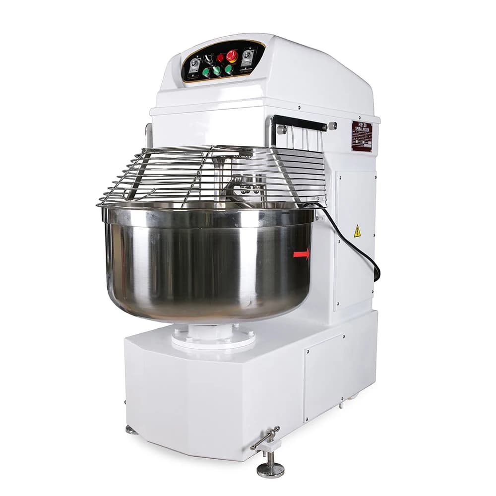 130 Liter Commercial Spiral Kneader Stainless Steel Food Electric Planetary Kneader Support for Dua Motor Flour Machine
