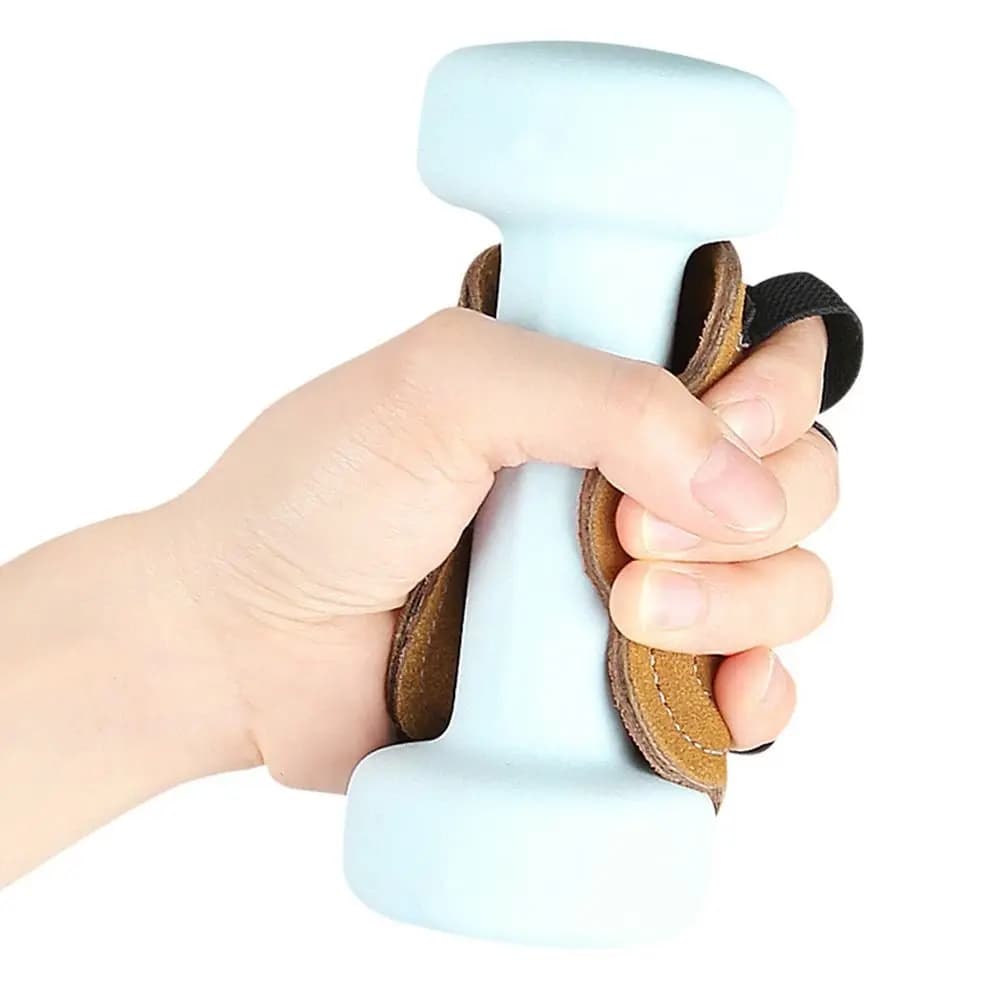 1 Paio di Nuovi Guanti di Allenamento in Pelle di Vacchetta per Sollevamento Pesi, Protection of the Palm, Half fingers, Anti-slip Gym Gloves with Palm padding for Tractions