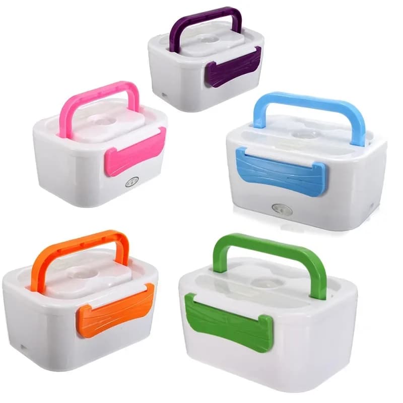Cantina riscaldata 220V/110V/12V Spina per auto portatile Riscaldata Lunch Box Compatto elettrico riscaldato Scaldavivande Bento cantina Contenitore