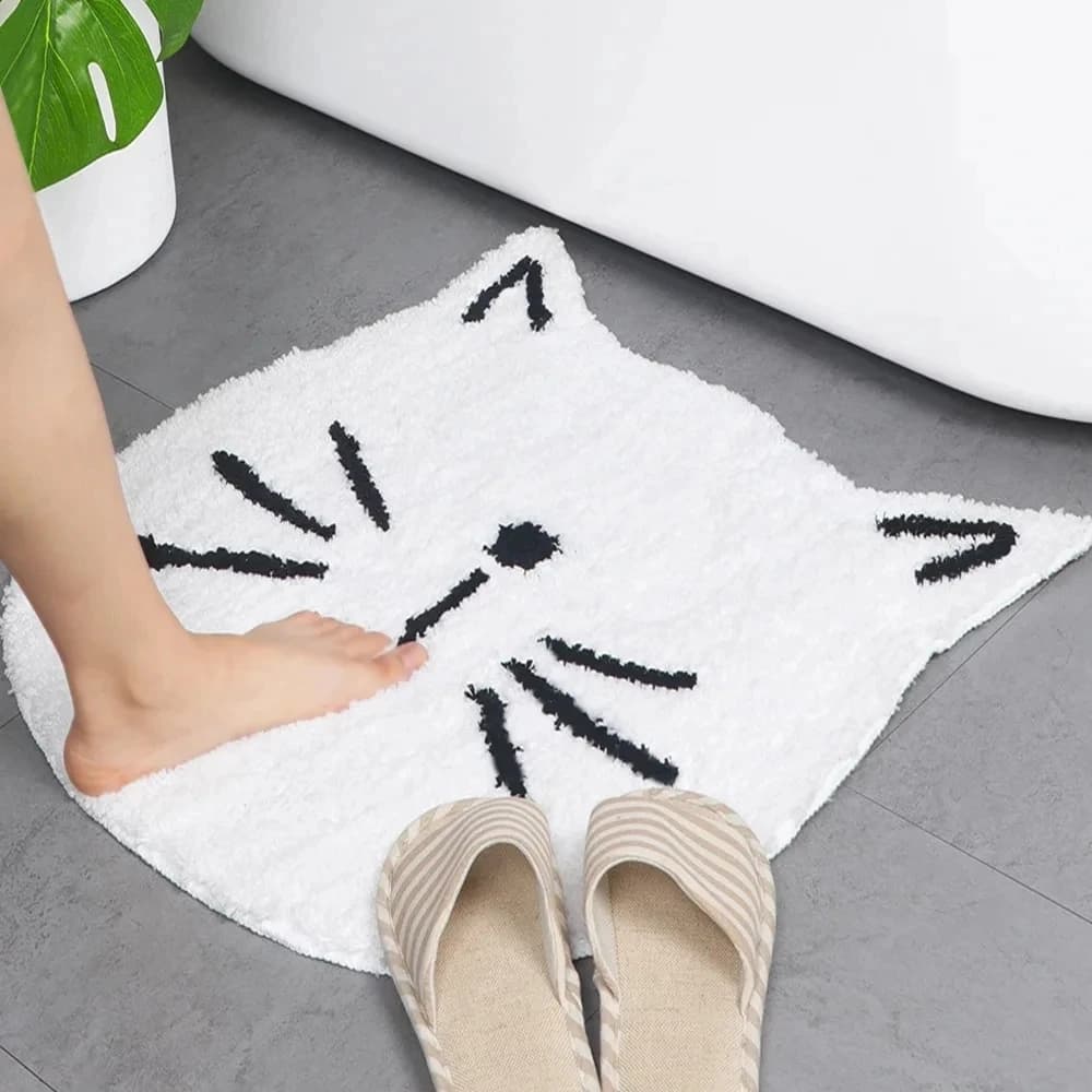 Cartoon Style Bathroom Water Absorbing Anti-slip Floor Mat Home Bedroom Living Room Entrance Door Mat Children Room Small Carpet