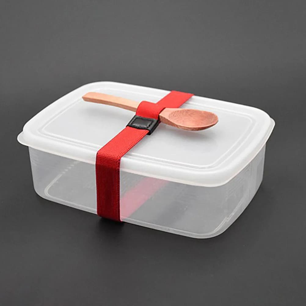 8 pezzi di cinghie elastiche per contenitori per il pranzo, fasce per contenitori per il pranzo, leggere, facili da usare, con una forte tenuta, per la scuola, picnic all'aperto, viaggi