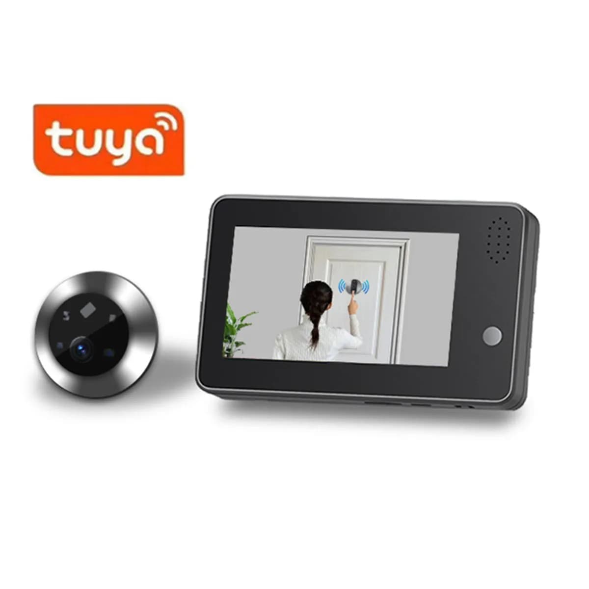 4.3 pollici Tuya Smartlife WiFi Campanello Visual Door Spioncino Videocitofono Telecamera PIR Sicurezza domestica Citofono senza fili Doorviewer