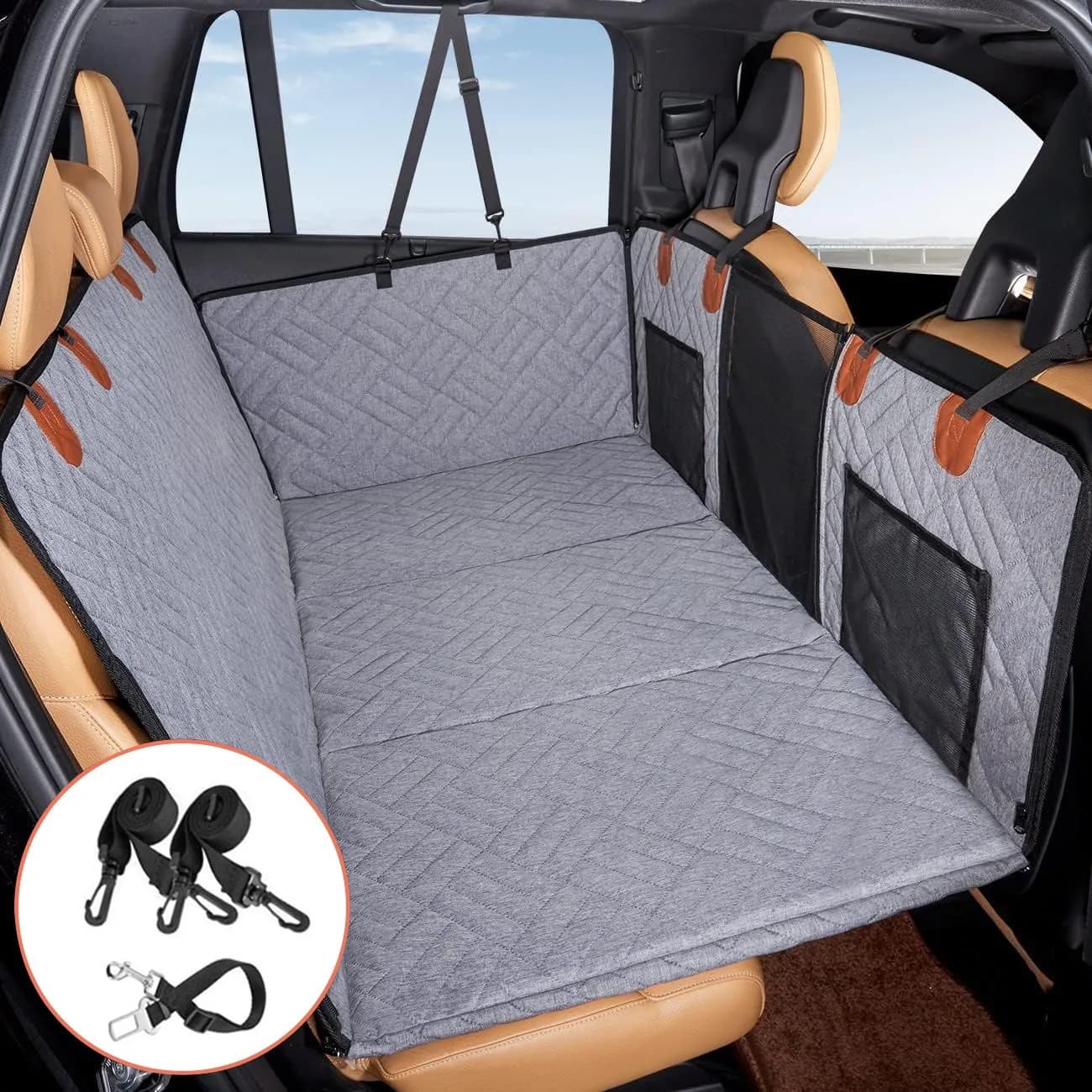 Estensore Universale per Sedile Posteriore Auto per Animali Domestici, Coprisedile Impermeabile Multifunzione, Amaca per Cani, Accessori da Viaggio