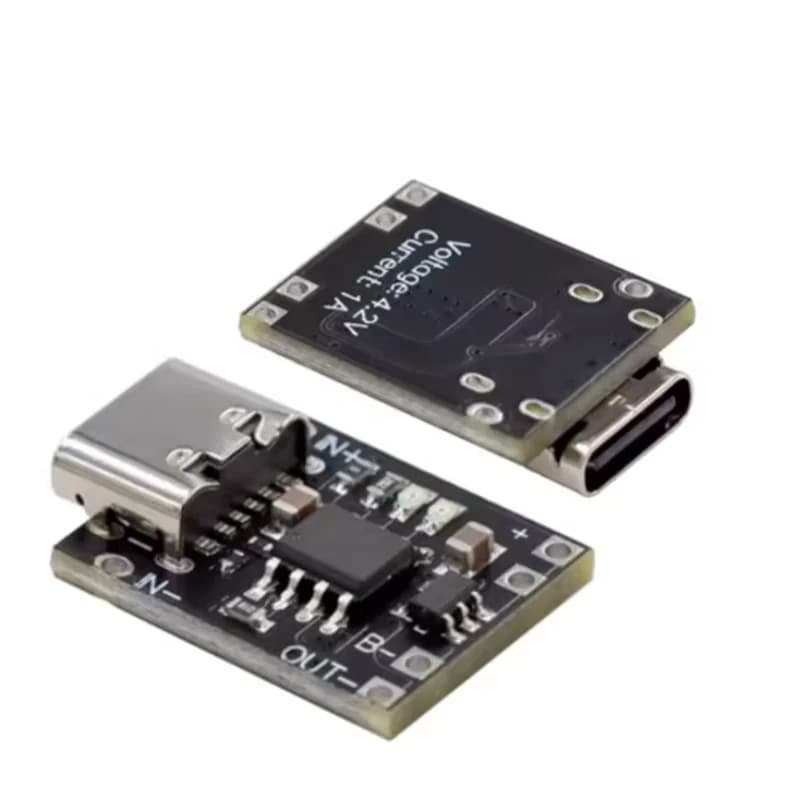 Ultra-compact 1A 3.7V/4.2V Battery Charging Card, Type-C Battery Charger Module and Protection