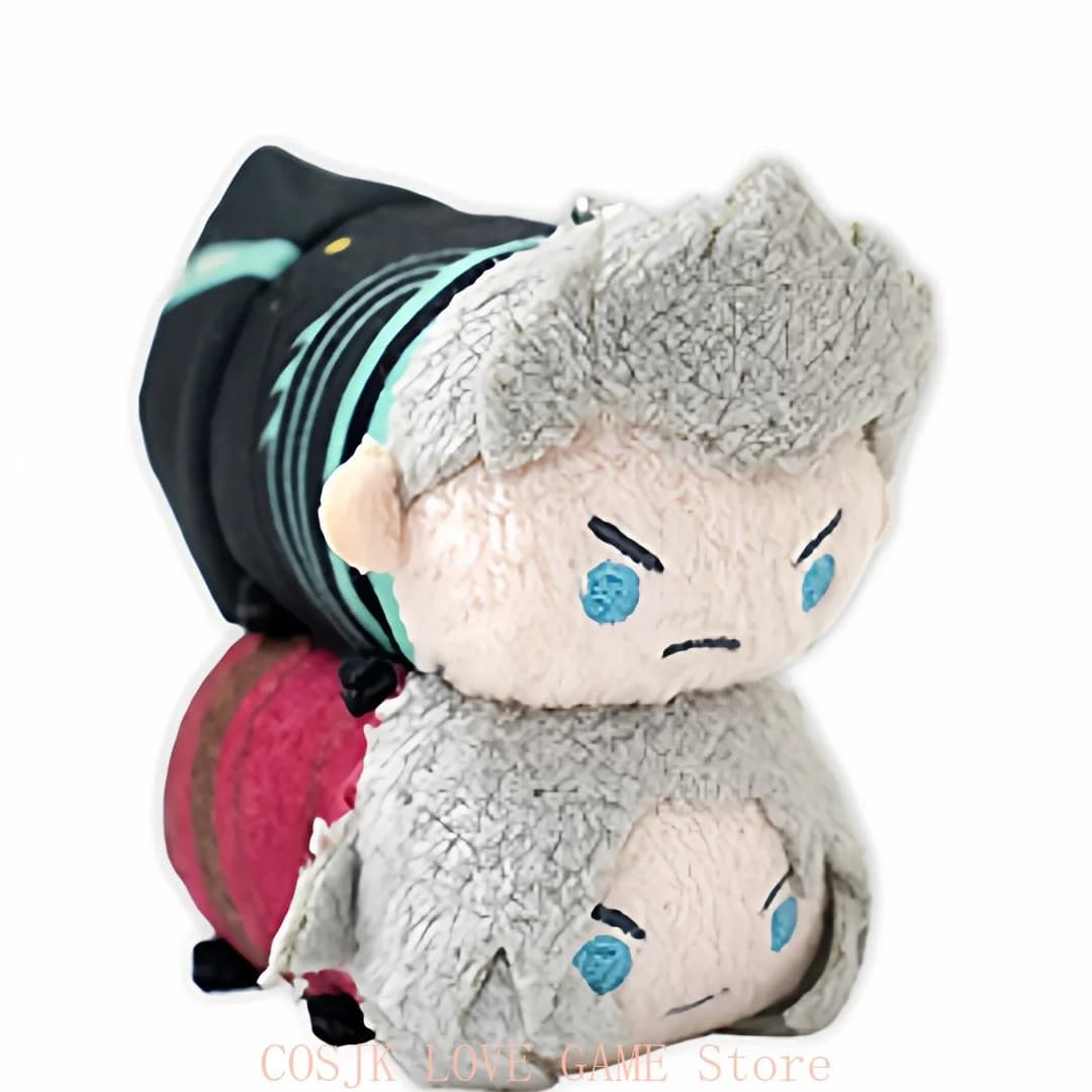 Anime Devil May Dante Vergil Plush Papa Stacking Pendants Bag Decoration Figures Halloween Birthday Game Collection Gift
