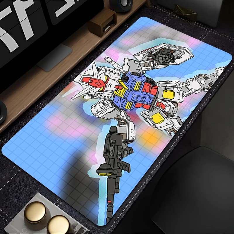 Anime Mousepad Gamer Gaming Mouse Pad Scrivania Zerbino Meccanico Guerriero RX-78-2 Gundam Playmat Computer e Cabinet Tastiera Pad