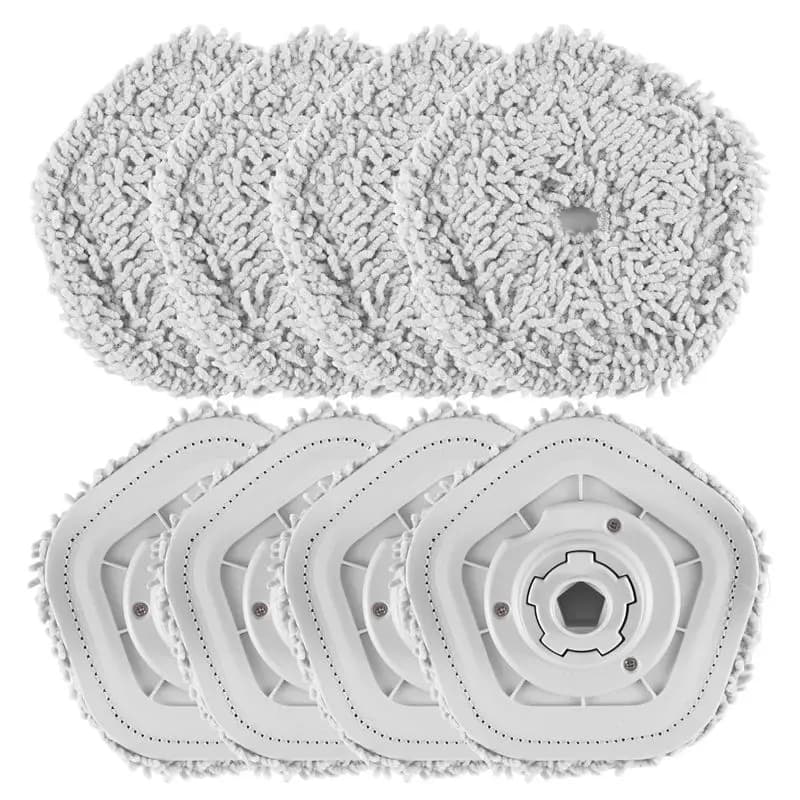 ABHU 8Pcs Mop Pad Cloth Parts For Dreame Bot W10 & W10 Pro Self-Cleaning Robot Vacuum Mop Cloth Cleaner Replacement