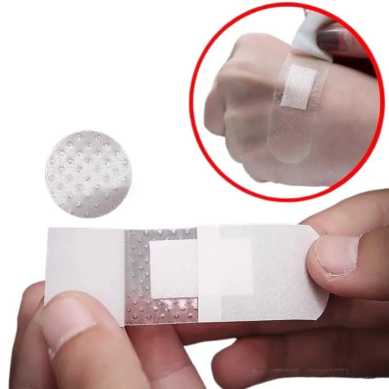 60 Pz/set Cerotto Impermeabile Cerotto Trasparente per Strisce di Primo Soccorso Medicazione Della Pelle Ferita Patch Cura Bende Adesive Nastro