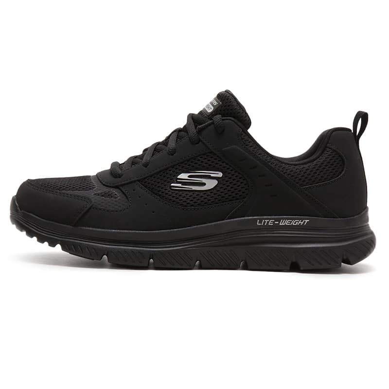 Skechers Men's Sports Shoes, Mesh Breathable Walking Shoes, Outdoor Lightweight, Wear-Resistant, Low-Top Casual Shoes 8790230-Bbk