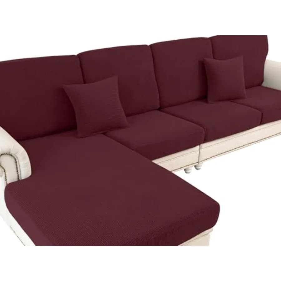 Couch Cushion Cover Seat Cushion Cover Stretch Armchair Cover Separate Sectional Sofa Slipcovers Furniture Protector 1 Pcs for