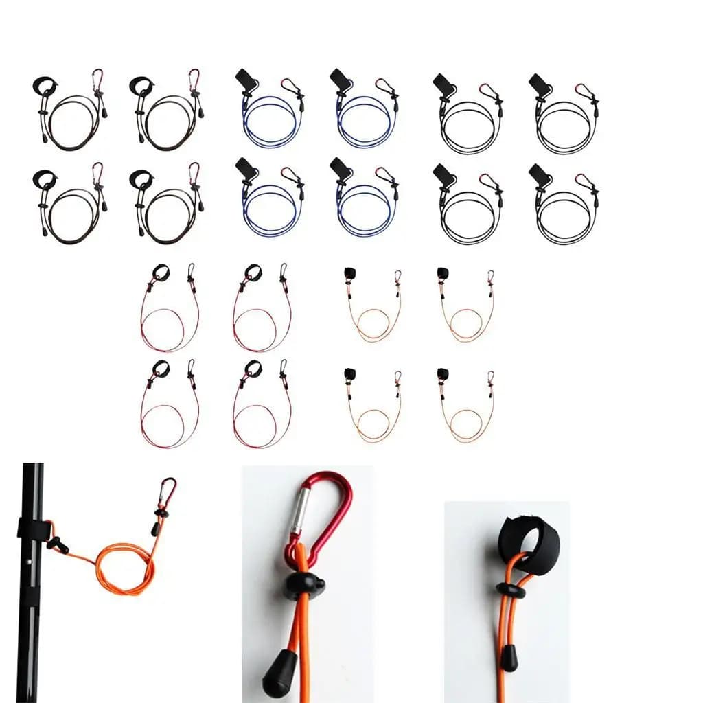 Corda Elastica Multiuso per Pagaia da Kayak, Laccio di Sicurezza Marino, Porta Canna da Pesca per Accessori per Gommone, Canoa e Barca