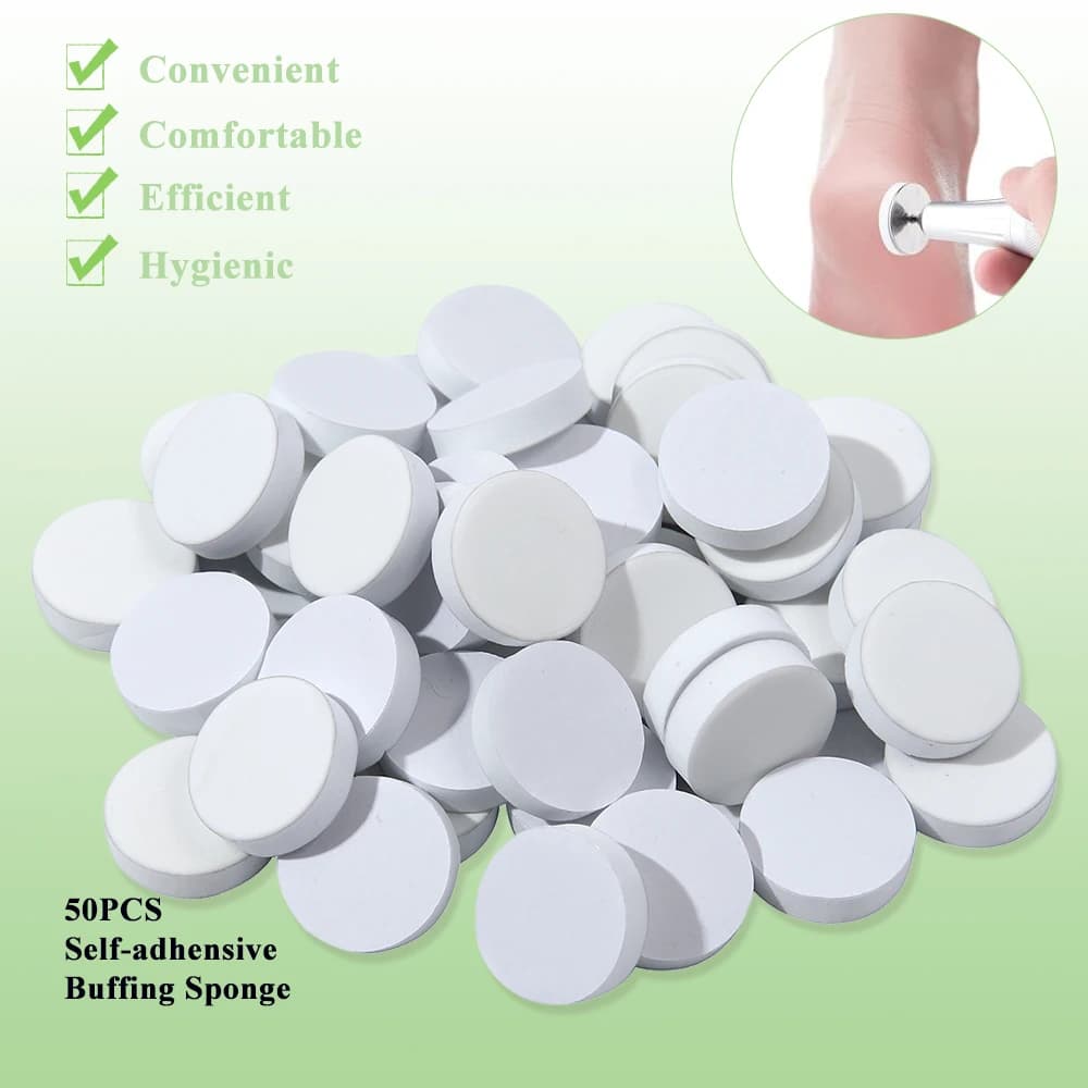 15/20/25mm Buffing Disc Polishing Sanding Replacement Spong Nail Buffer For Electric Nail Drill Accessories Manicure Pedicure