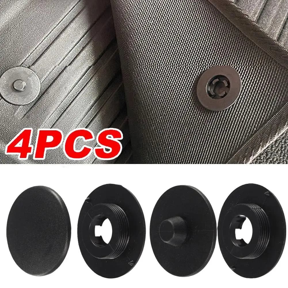 4 pcs car mat Clip carpet surface fixed buckle double layer detachable spare bag button cushion interior automotive products