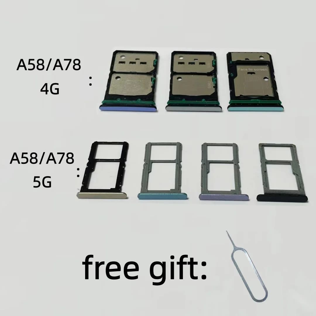A78 SIM Card Tray chip slot drawer card Holder For OPPO A58 A78 4G/5G CPH2483 CPH2565 PHJ110 SD Card drawer chip card tray