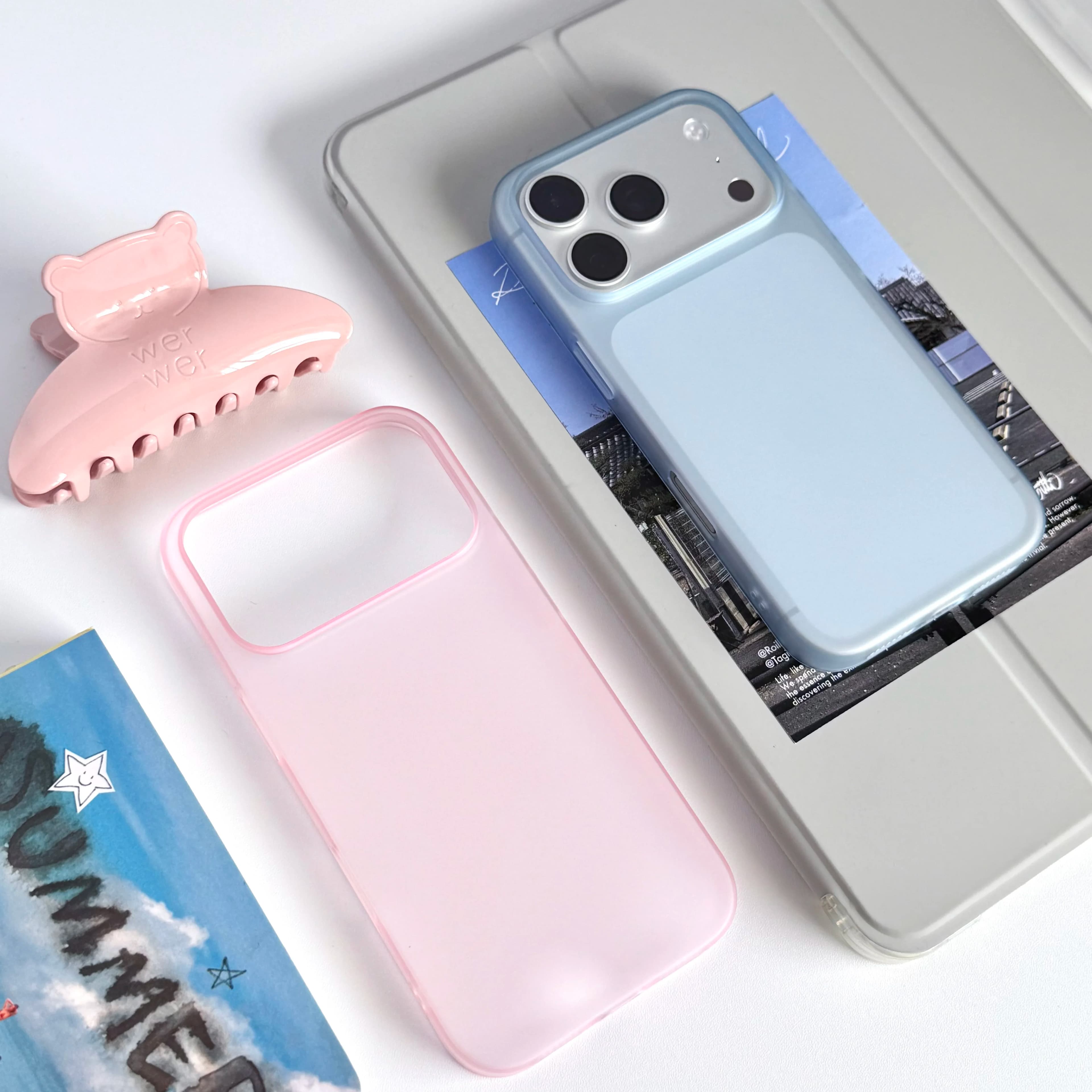 Cover Rigida Ultra Sottile Traslucida Opaca in PC Antiurto per iPhone Air 17 16 15 14 Plus 13 12 11 Pro Max