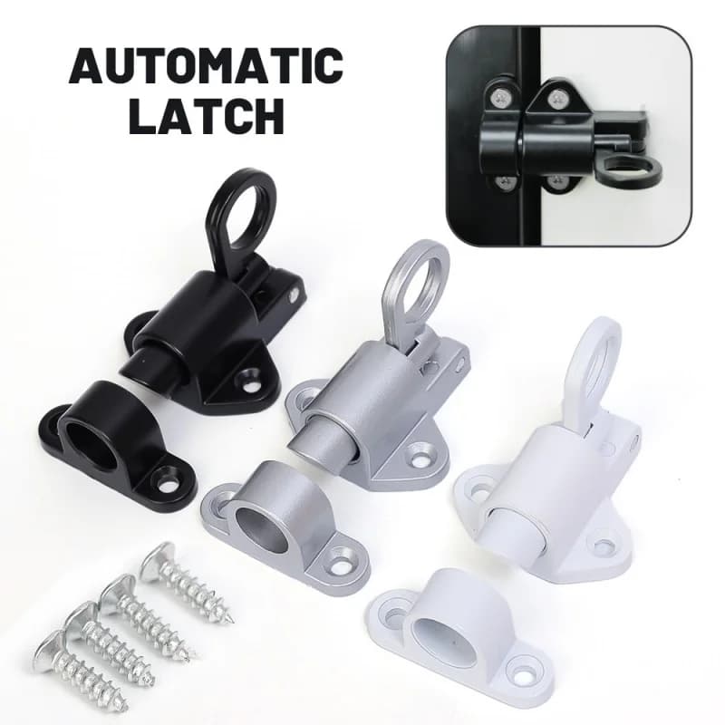 Meccanismo di rimbalzo durevole di sicurezza con chiusura automatica e autoscatto multiuso per porte e finestre con chiusura a molla con anello di sicurezza