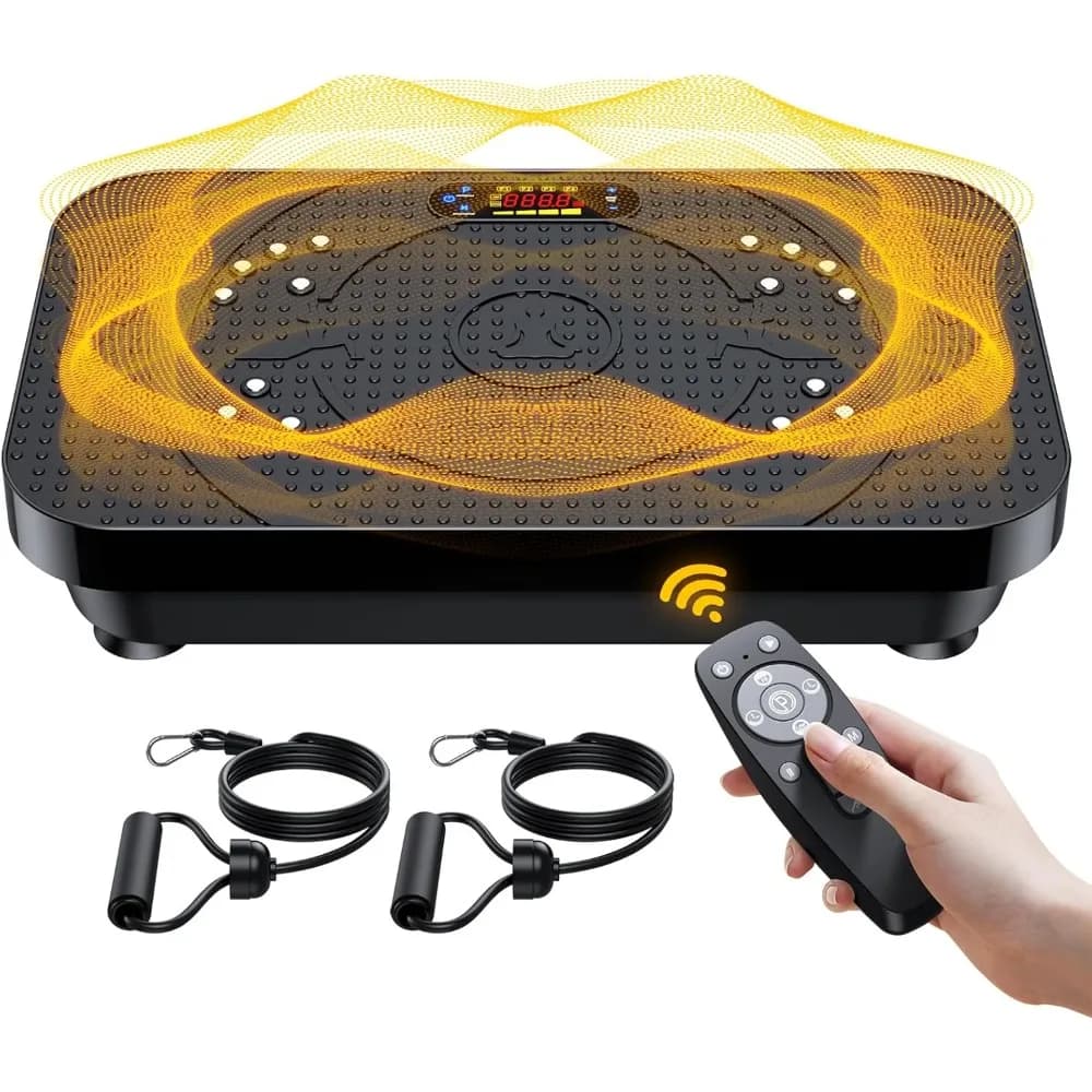Exercise machine with vibrating plate, vibrating plate for the whole body for lymphatic drainage, fat burning, helps tone, lose Shapi weight