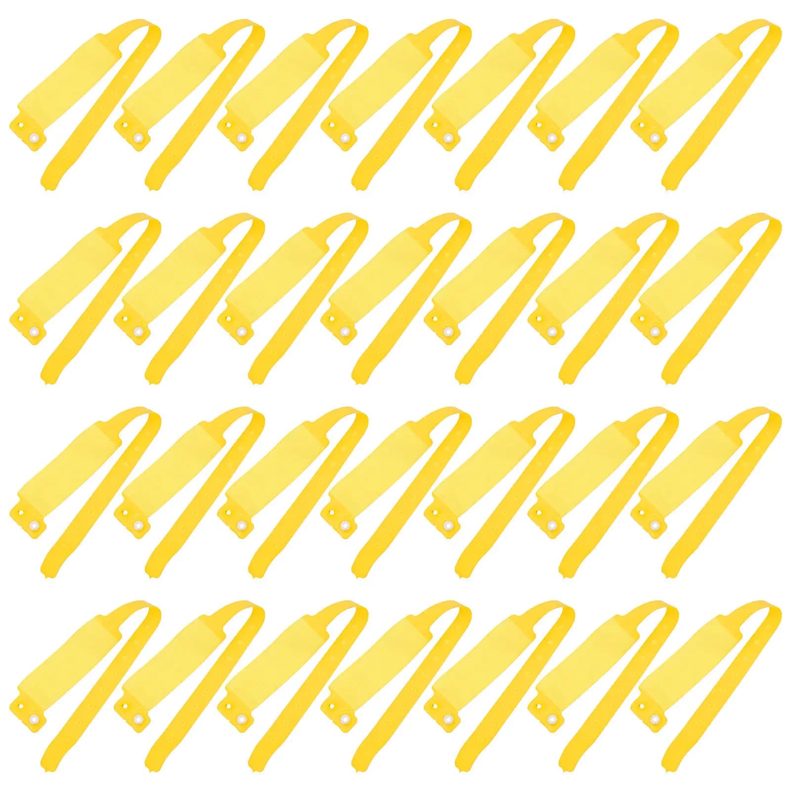 100 Pezzi Braccialetti Monouso in PVC Resistenti allo Strappo, Scrivibili, per Identificazione Pazienti Ospedalieri