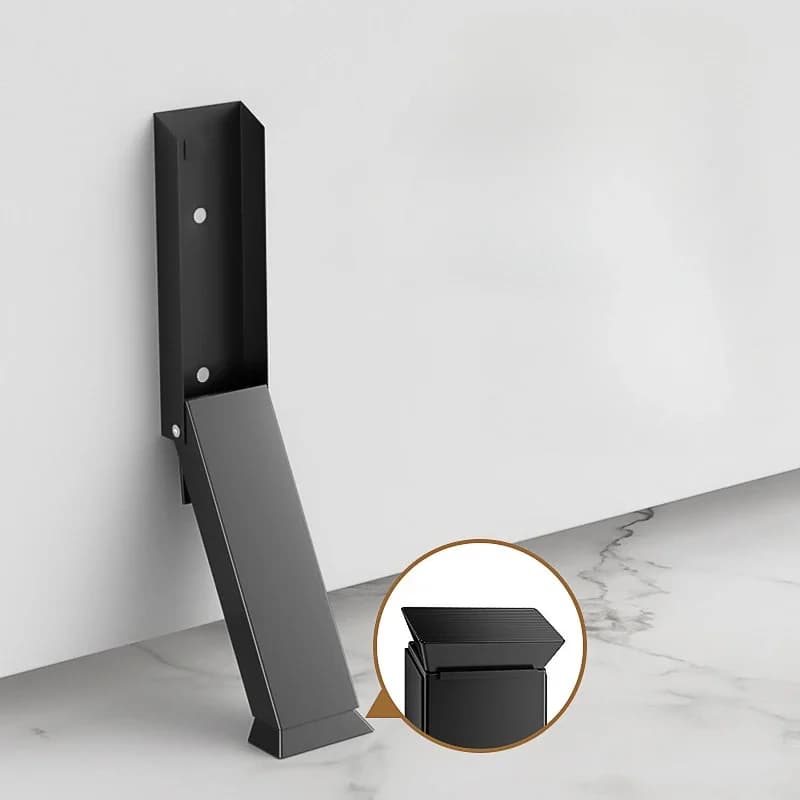 1 pz Posizionatore per porta pieghevole quadrato senza chiodi Freno Fermaporta magnetico Fermaporta Anti-collisione Tocco del piede Arresto casuale Fermaporta