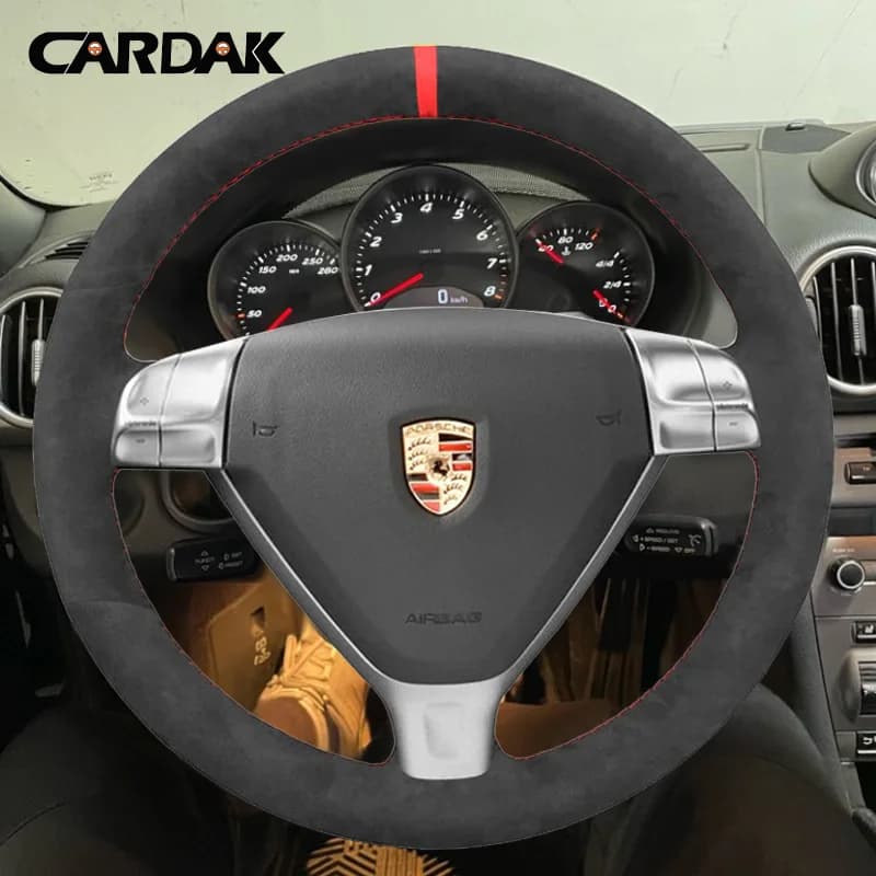Car cover with black suede braid completely soft for Porsche 911 997 Boxster 987 Cayman 2004-2010