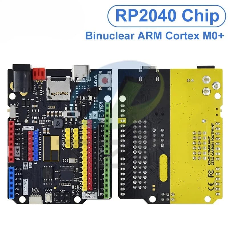 1/3PCS Raspberry PI UNO RP2040 Development card Type-C USB 16MB Programming Learning Controller Central card for Arduino