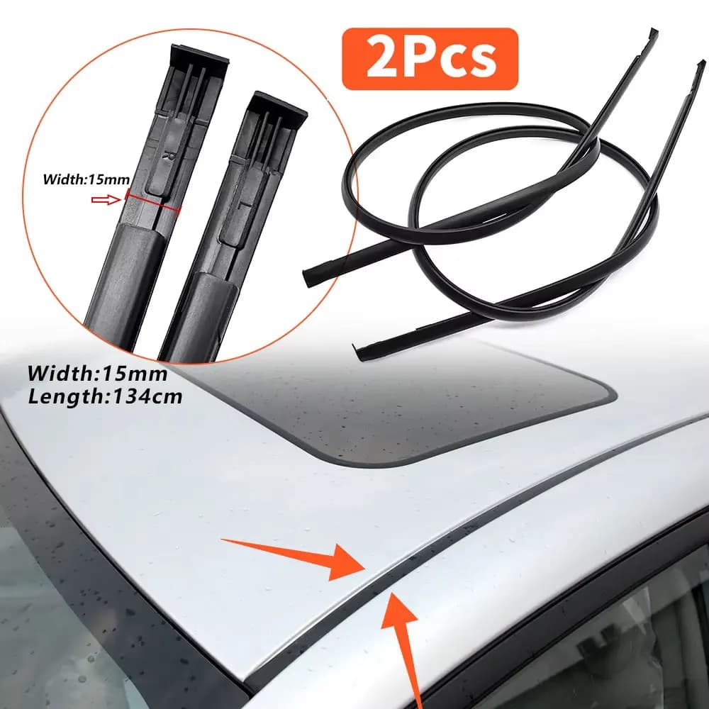 134 centimetri 2 pezzi striscia di gomma per tetto per Toyota Corolla 134CM 2004-2007 protezione guarnizione impermeabile guarnizione antipioggia 75555-12120