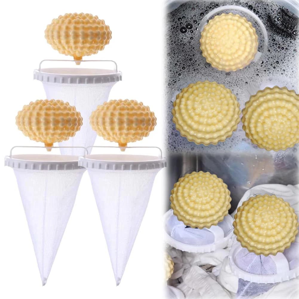 Set of 3 Reusable Filter Bags for Removing Domestic Animals in Washing Machine