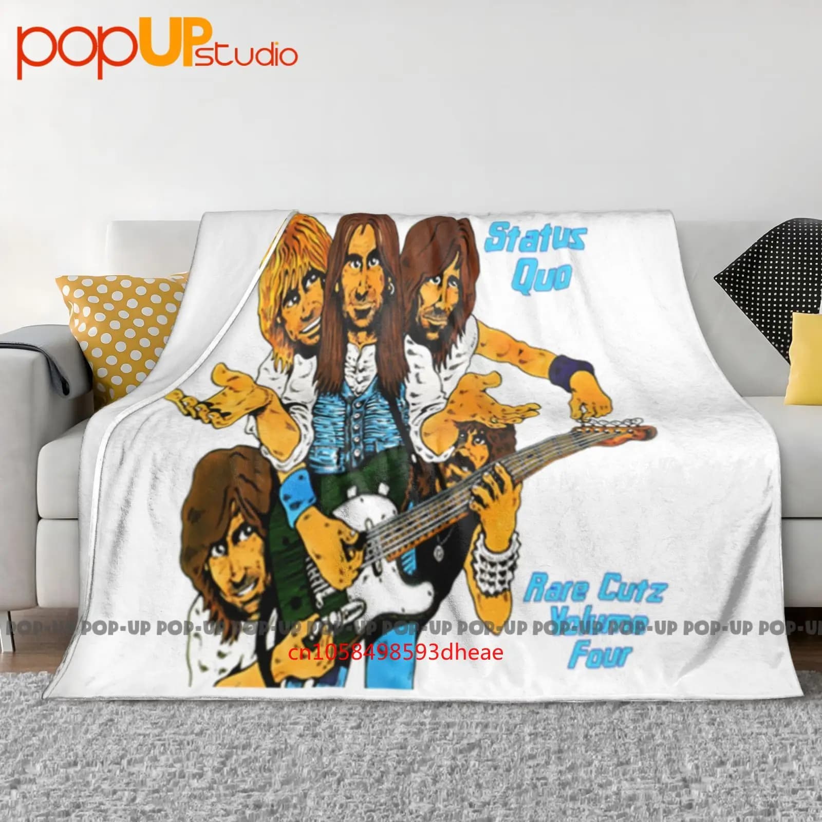 Status Quo Band Rock Coperta ultra morbida trapunta invernale Copridivano Copriletto
