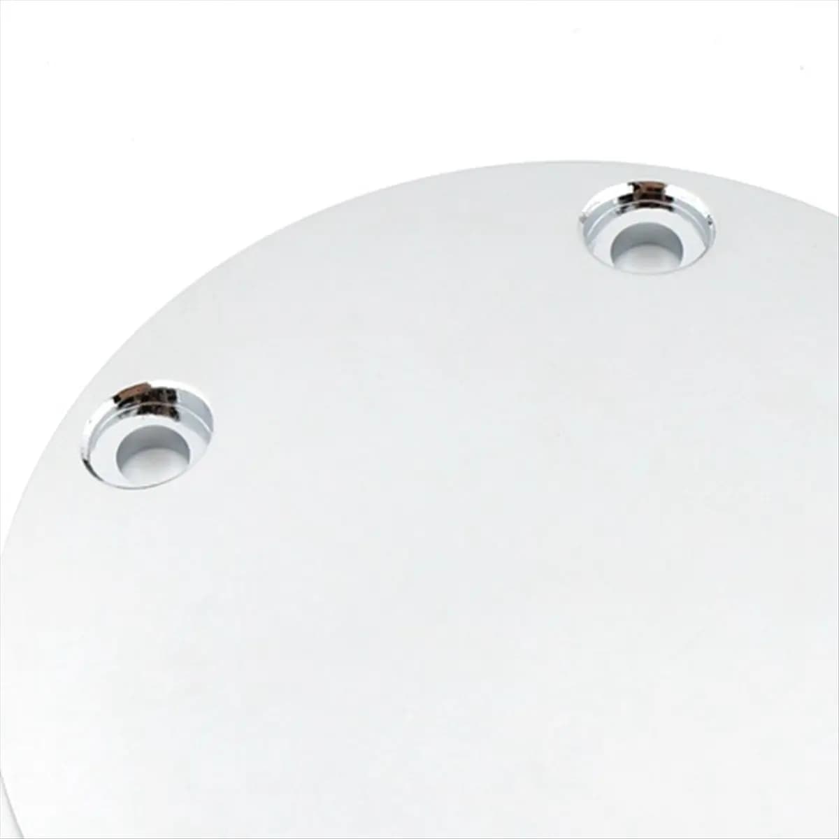 Compatible Motorcycle Domed Timing Points Cover for Twin Cam Softail Dyna Touring 1999-2017 Silver