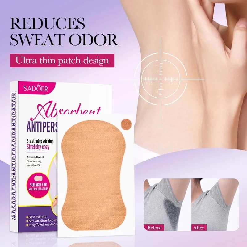 Brand new absorbent and anti-transpirant patch 2026 with 12 patches for sports sweating and against sweat