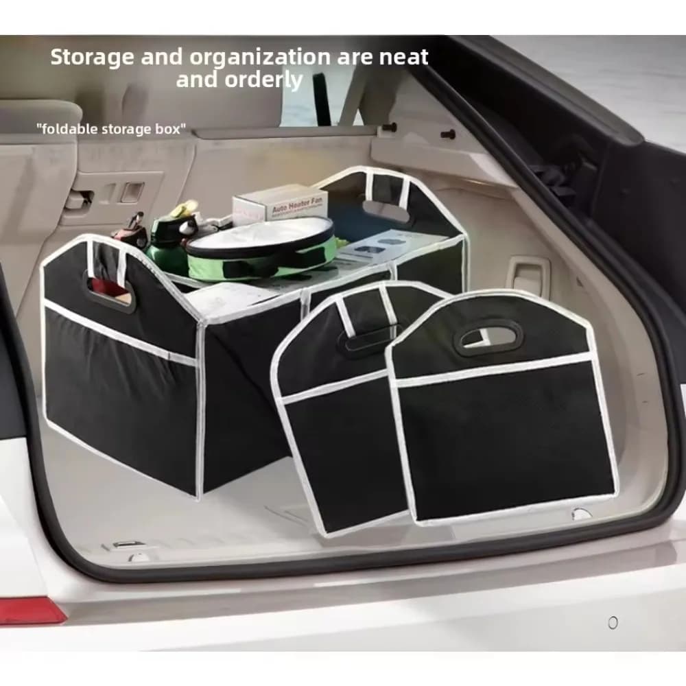Contenitore Pieghevole per Auto, Organizer Multifunzione per Bagagliaio, Contenitore per Giocattoli e Alimenti, Accessori per Interni Auto