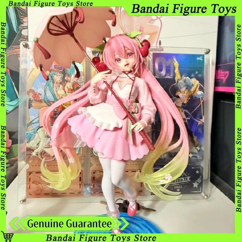TAITO Originale Sakura Hatsune Miku Amp Miku Action Figure Modello Ombrello Color Ciliegia Statua Ornamentale Giocattolo Regalo