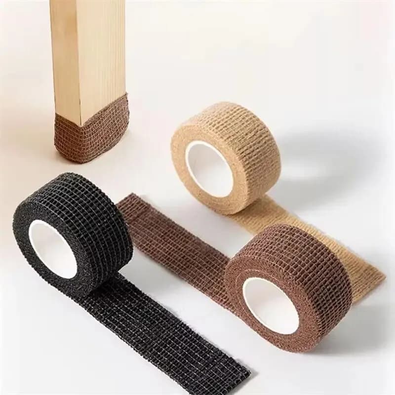 4 pezzi Protezioni per gambe per mobili antiscivolo Calzini per gambe per sedie Cuscinetti per pavimenti che riducono il rumore per sedie da scrivania in legno Protezioni per nastri per gambe