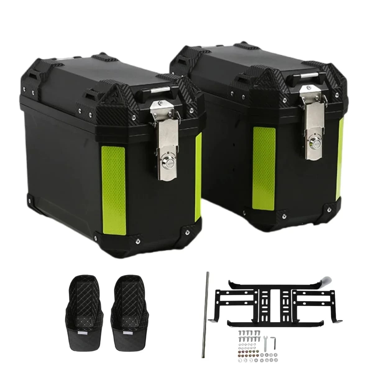 Scatola laterale per borsa laterale per moto bilaterale Fodera ammortizzante antipolvere Custodia laterale per moto resistente all'acqua per bagagli per casco