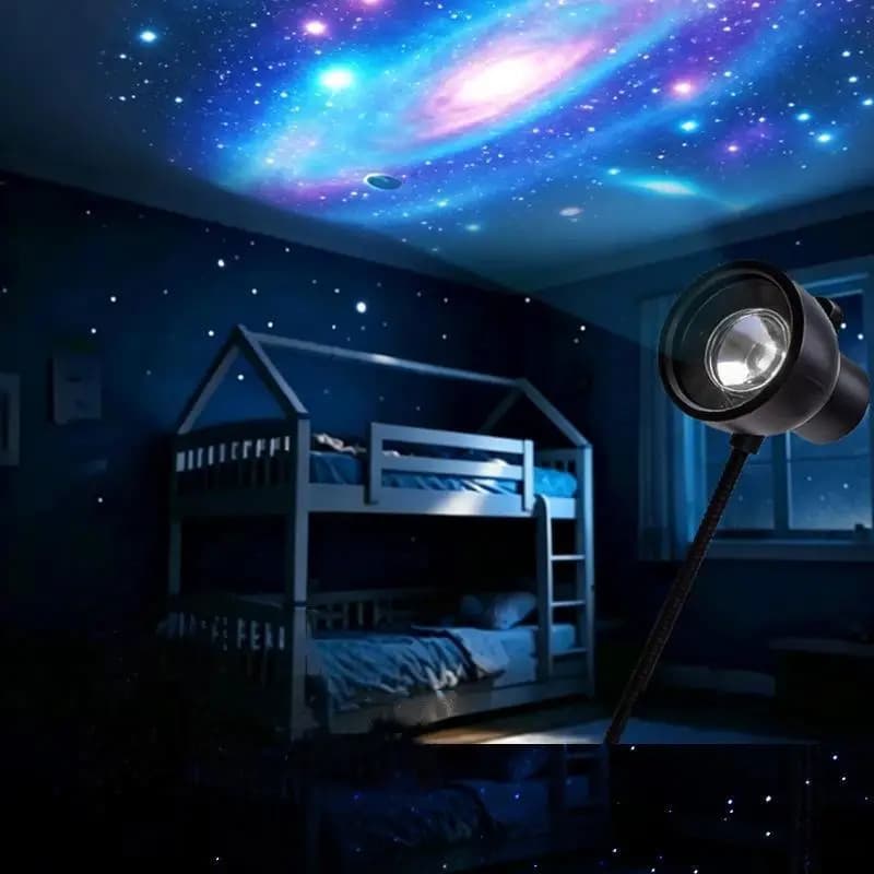 Hoyytu Mini Galaxy Star Projector 2 in 1 USB Powered Atmosphere Night Light for Bedroom Car Home Party Decor