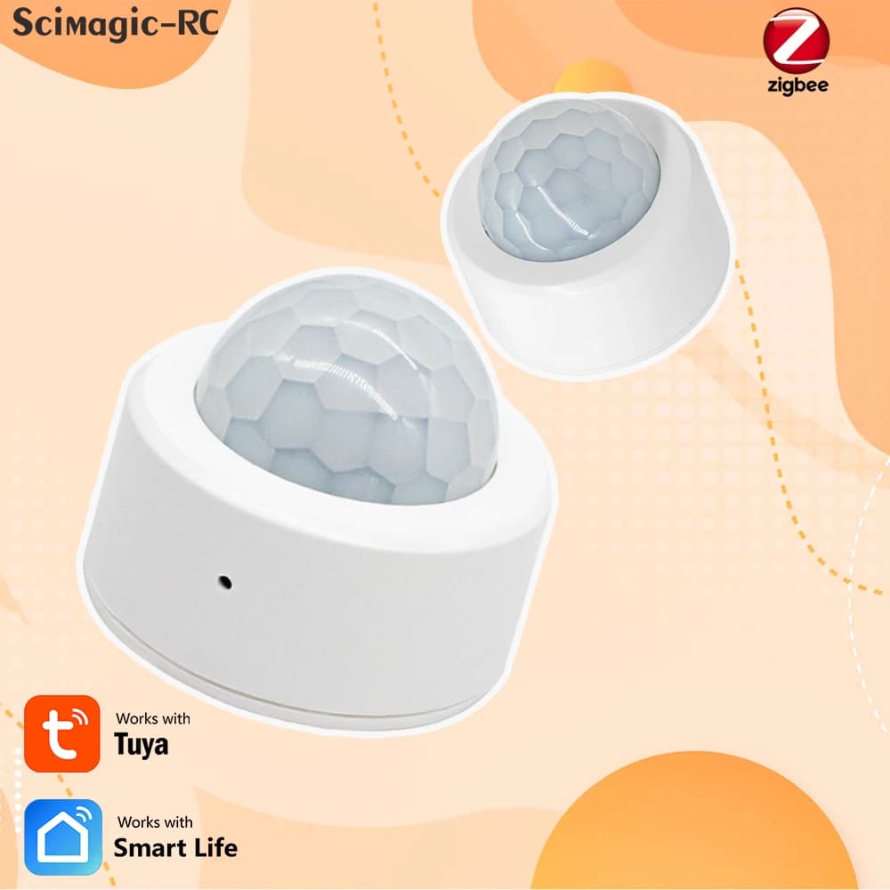 ZigBee Tuya Mini-PIR Motion Sensor Smart Human Body Infrared Detector Security Burglar Alarm Works With Smart Home