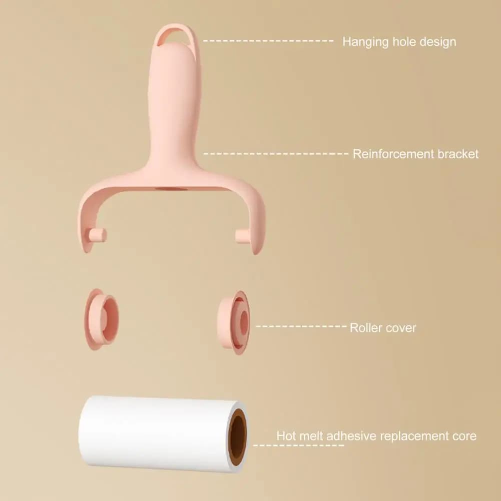 Lint Roller for Pet Hair Hair Lint Roller Portable Lint Roller for Pet Hair with 3 Refills Handheld Cat Dog Remover Laundry