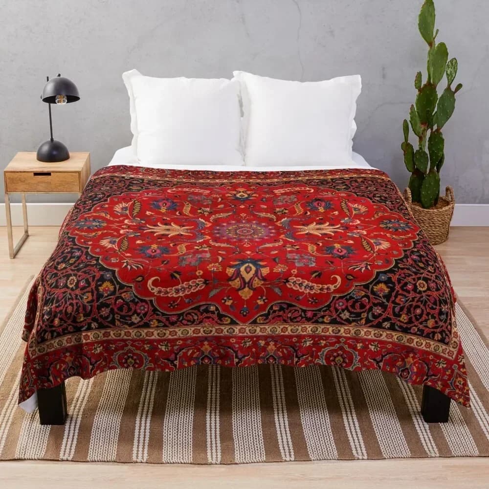 Antique Persian Rug Throw Blanket Softest Bed covers Quilt Blankets For Bed Blankets