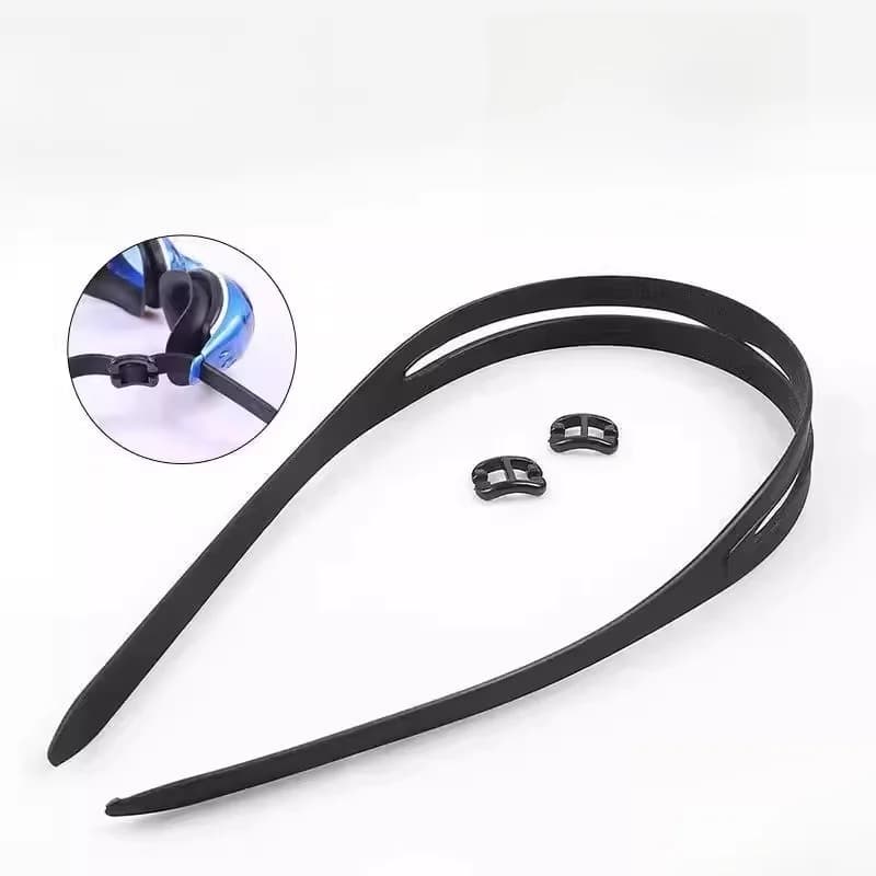 Swimwear with Silicone Strap and Buckle Clasp, Accessories for Wearing Eyewear During Swimming