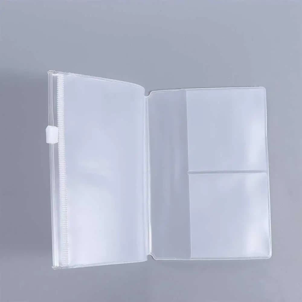 Holder Storage Passport Standard Pocket Journal Planner Card Holder PVC Zipper Bag Notebook Zipper Bag Notebook Storage Bag