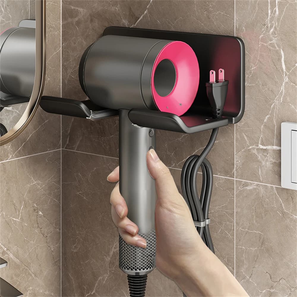 1 Pc bathroom facilities storage accessories wall-mounted hair dryer bed shelf for bathroom accessories