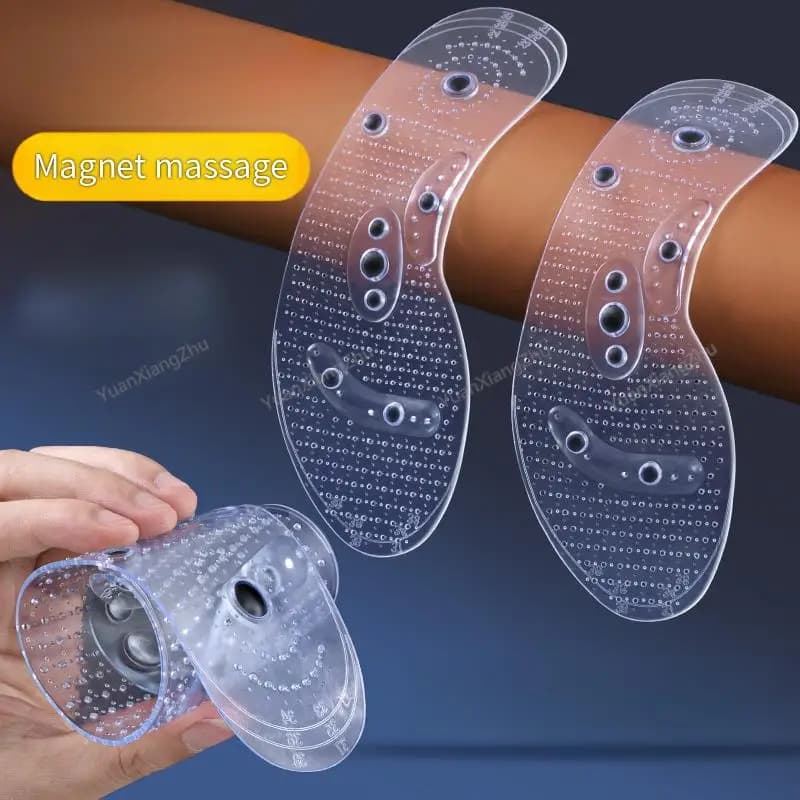 Type on the foot Solette Magnet Massage Silicone Sole for Medical Men Shoes Increase Time Women lose weight Shoe Sole