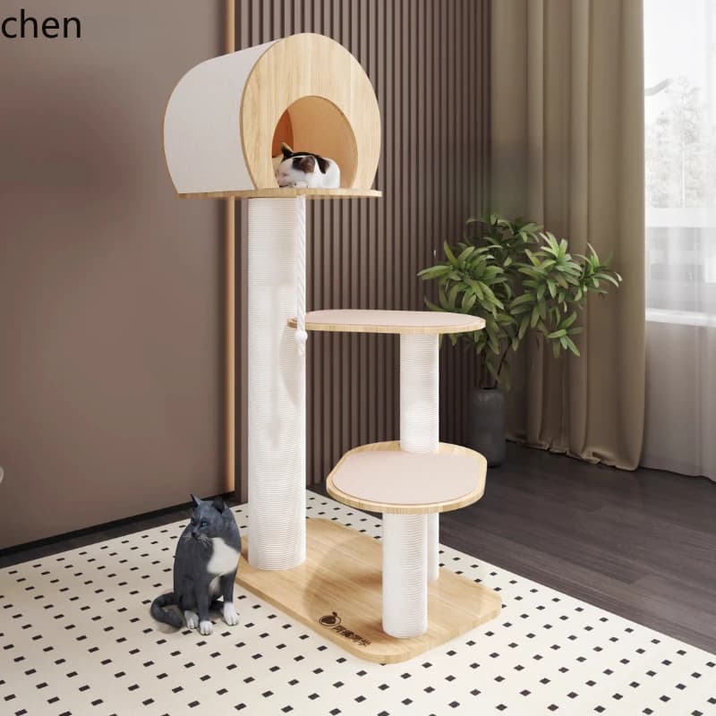 HXL struttura da arrampicata per gatti nido per gatti albero audace enorme forte modello in legno massello laccato accessori per la decorazione della casa