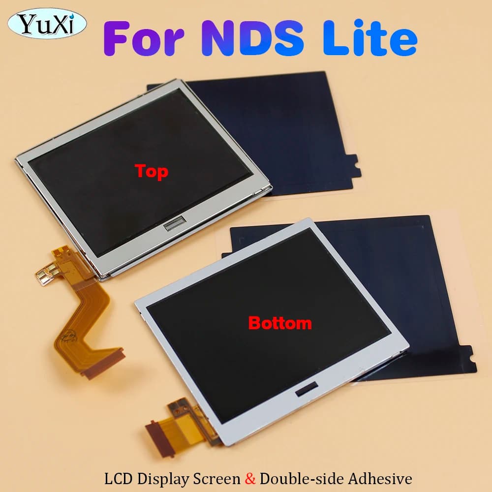 1Pc Screen For Nintend DS Lite NDSL Top Bottom LCD Display Screen Anti-Static Insulation Dustproof Sponge Double-side Adhesive