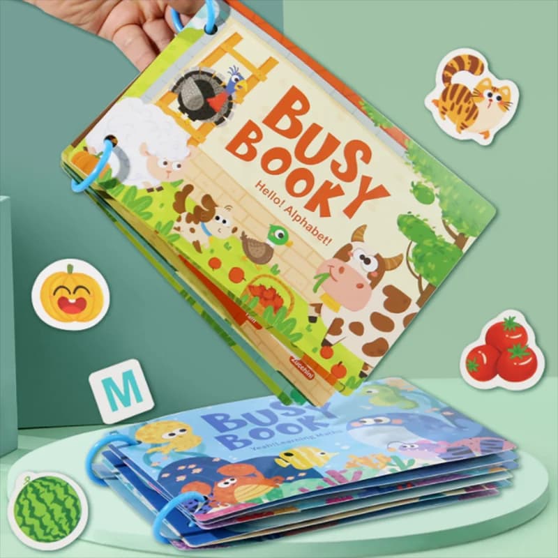 Illuminazione a base di carta per bambini, pensiero logico, educazione precoce, divertimento cognitivo, puzzle che risolve un libro per incollare silenzioso