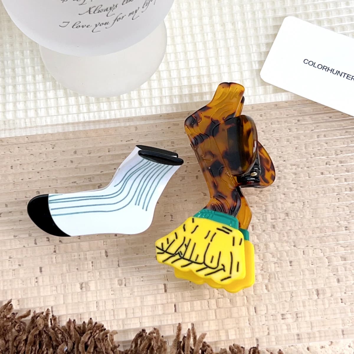 Unique Hair Clip unusual hair claws Hair claws for broom socks Hair claws funny hair clip Accessories for women
