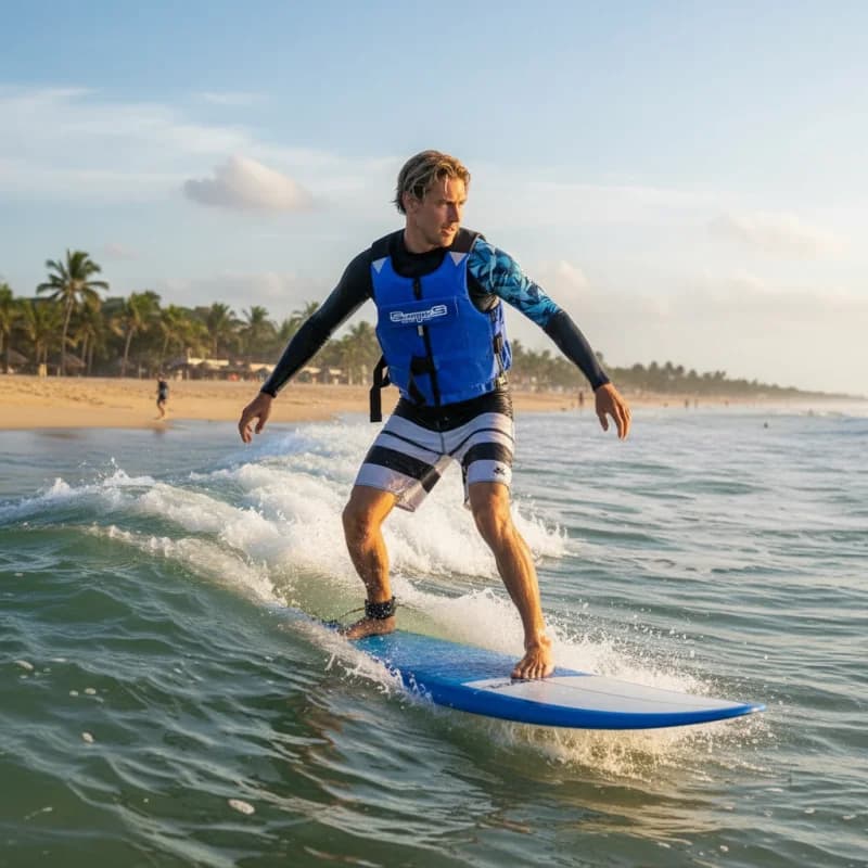 Giubbotto di salvataggio per adulti leggero in neoprene per il surf, per sport acquatici, nuoto, canottaggio, giubbotto di salvataggio di sicurezza