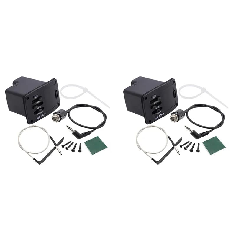 Pickup A06F-2X UK-2000 Mini pickup per chitarra Ukulele 2 bande UK2000 Sistema equalizzatore EQ per chitarra Ukulele